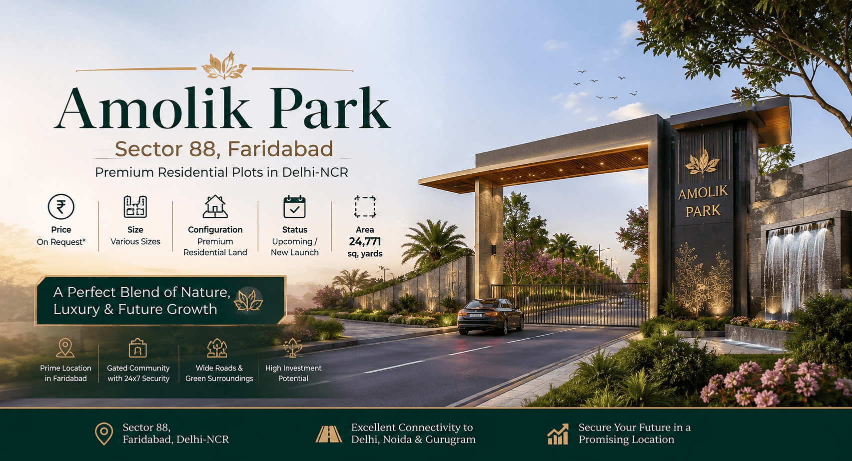 Amolik Park Sector 88 Faridabad - Premium Residential Plots