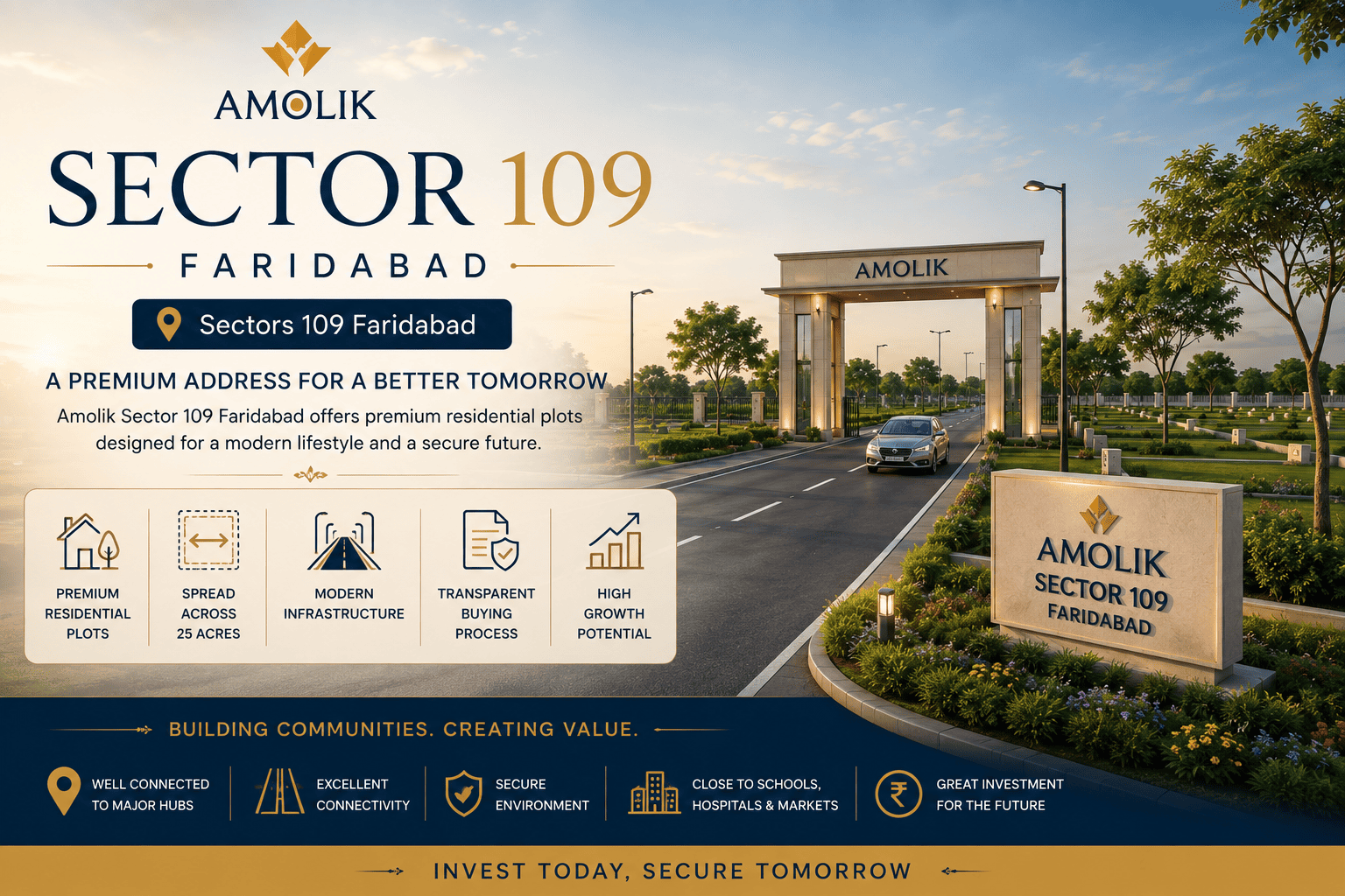 Amolik Sector 109 Faridabad - Premium Residential Plots