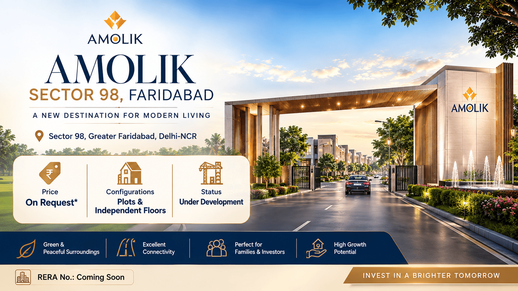 Amolik Sector 98 Faridabad - Plots & Independent Floors